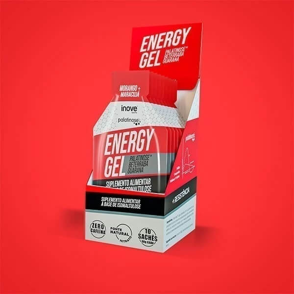 Gel Energético com Palatinose Carb Up - 30g - Morango e Maracujá - Inove Nutrition