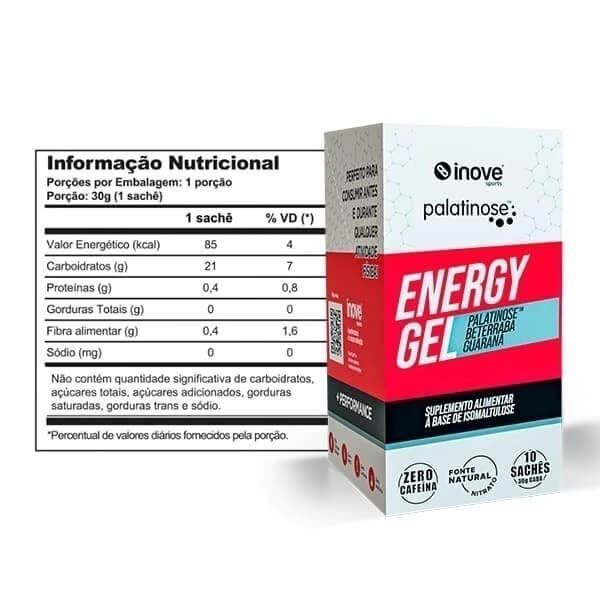 Gel Energético com Palatinose Carb Up - 30g - Açaí com Guaraná - Inove Nutrition