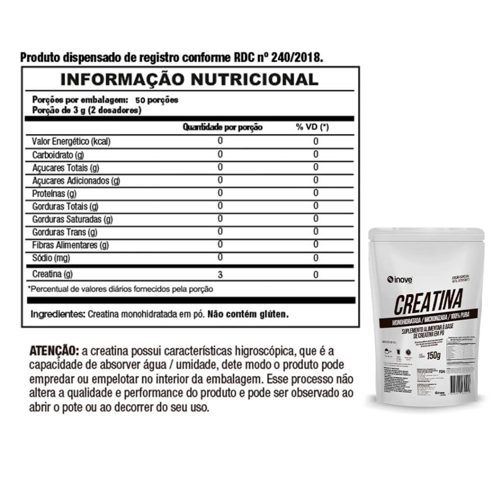 Suplemento Creatina MonoHidratada Micronizada - Pouch 150g Pó - IDNLABS