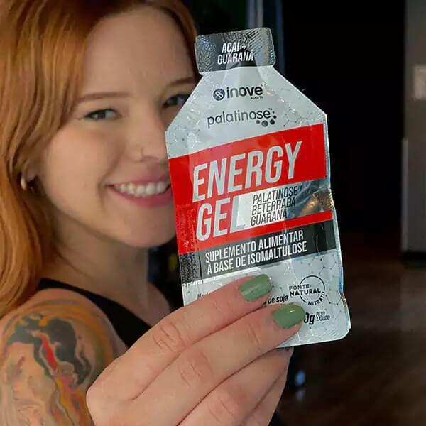 Gel Energético com Palatinose Carb Up - 30g - Morango e Maracujá - Inove Nutrition