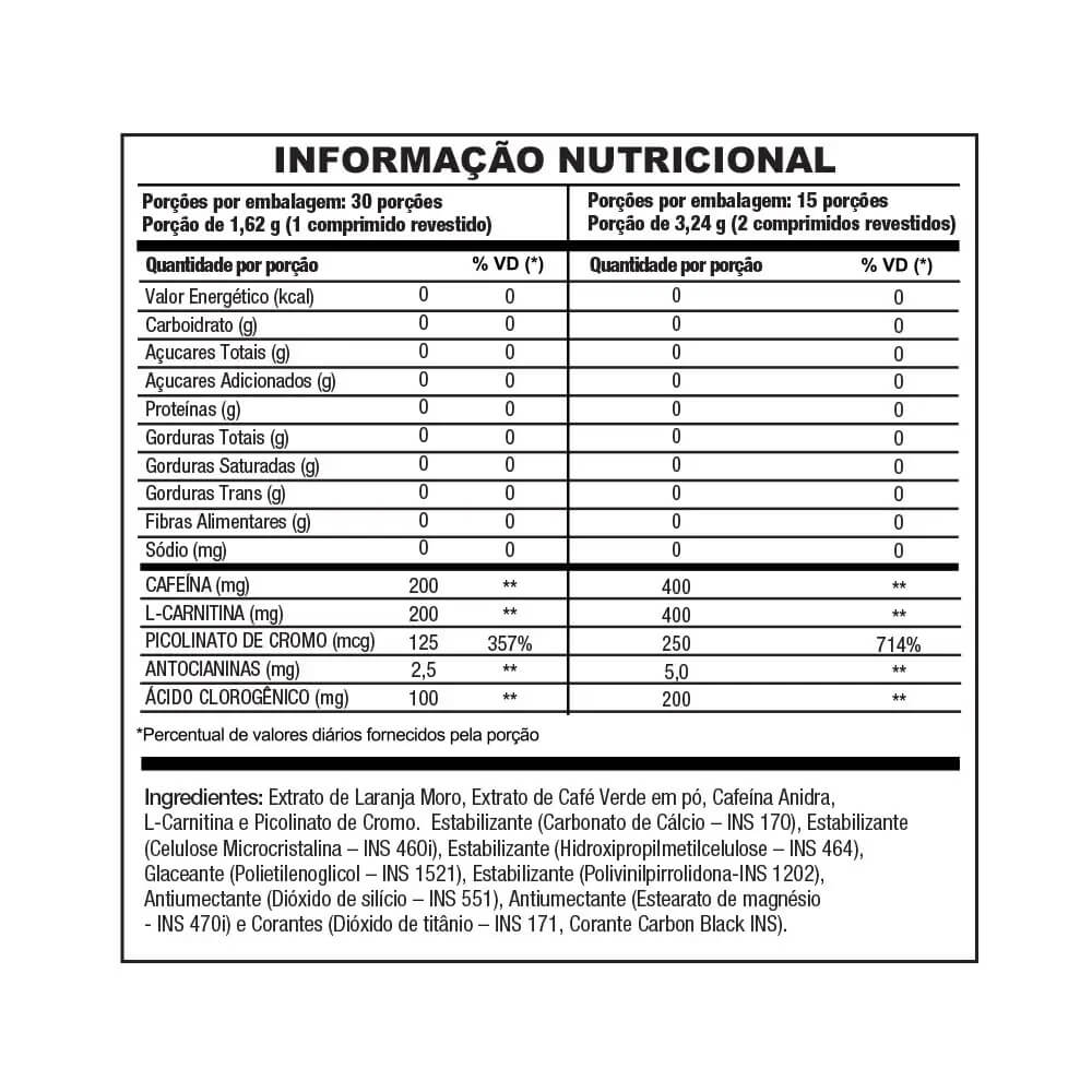 Suplemento Termogênico Thermogenize Black - 30 CPR - INOVE