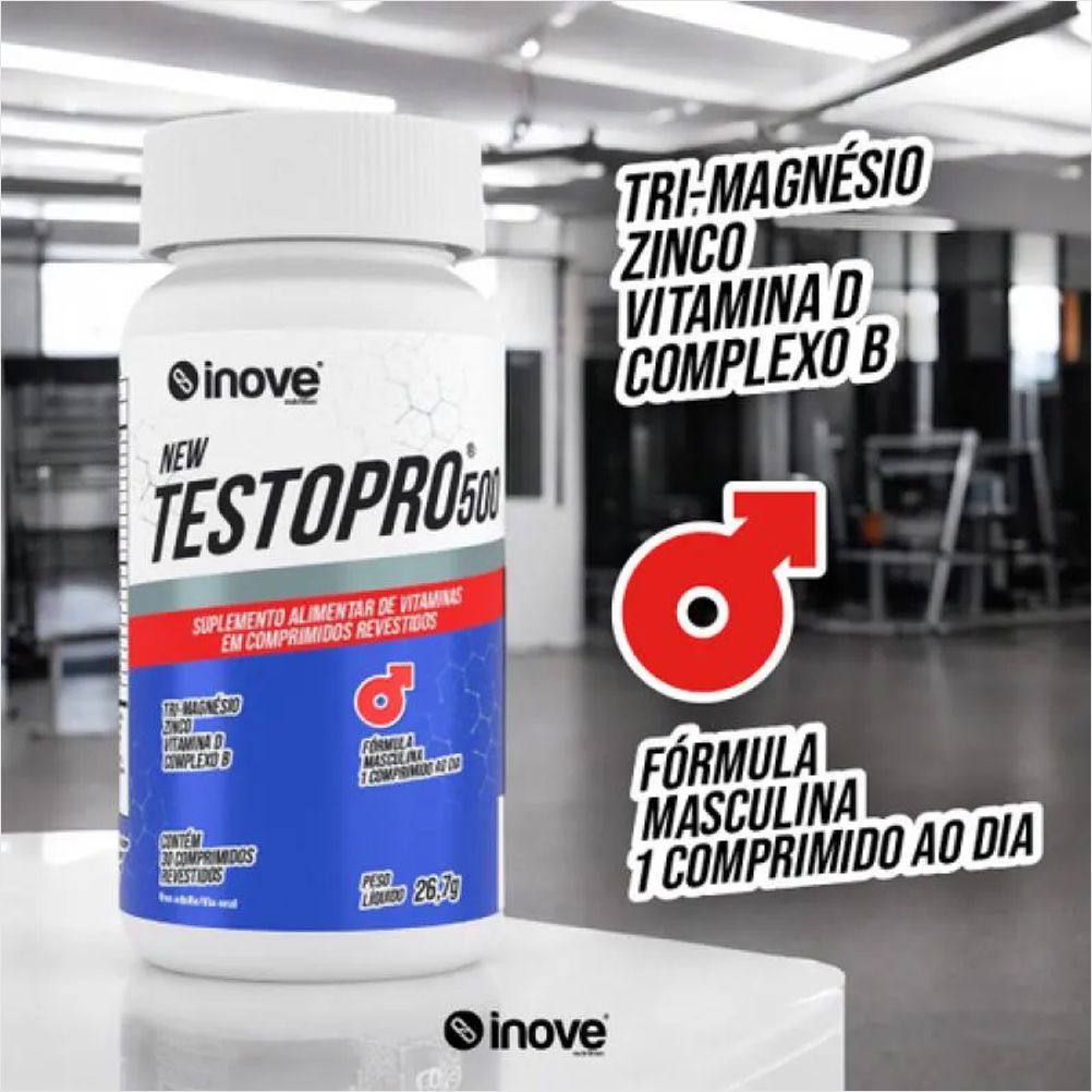 Suplemento MultiVitaminico NEW TestoPRO 500 - 30 CPDs - INOVE