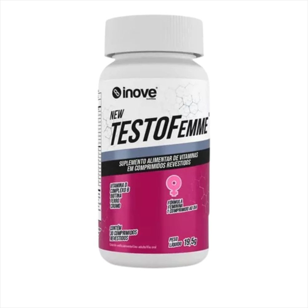 Maca Peruana + MultiVitamínico Feminino TestoFemme Energia - Inove Nutrition