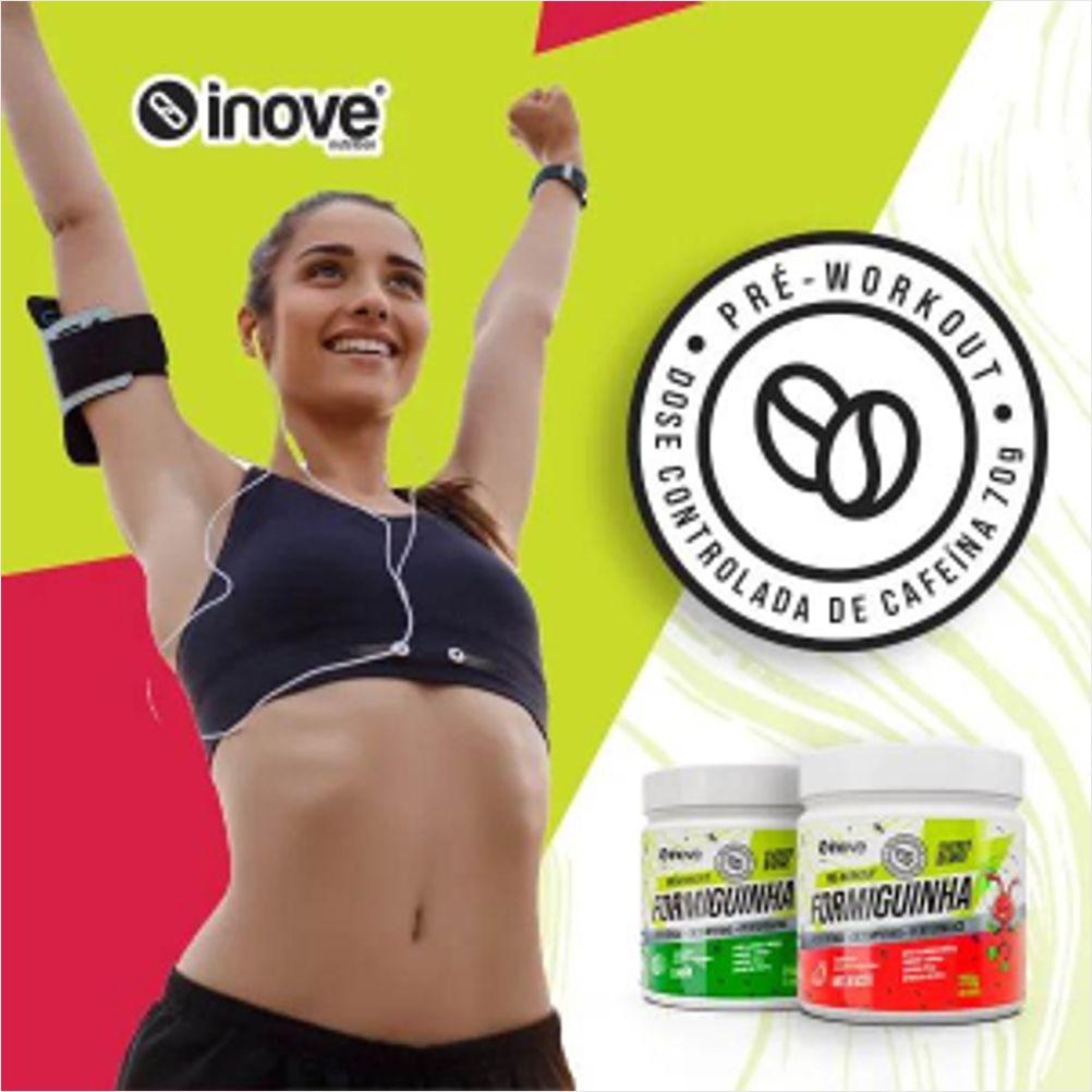Suplemento Pré Treino Formiguinha - Melancia - 210gr - INOVE