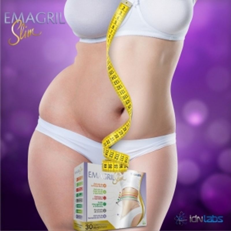 Suplemento Emagrecedor Redutor de Medidas Emagril Slim 30 CPDs - IdnLabs