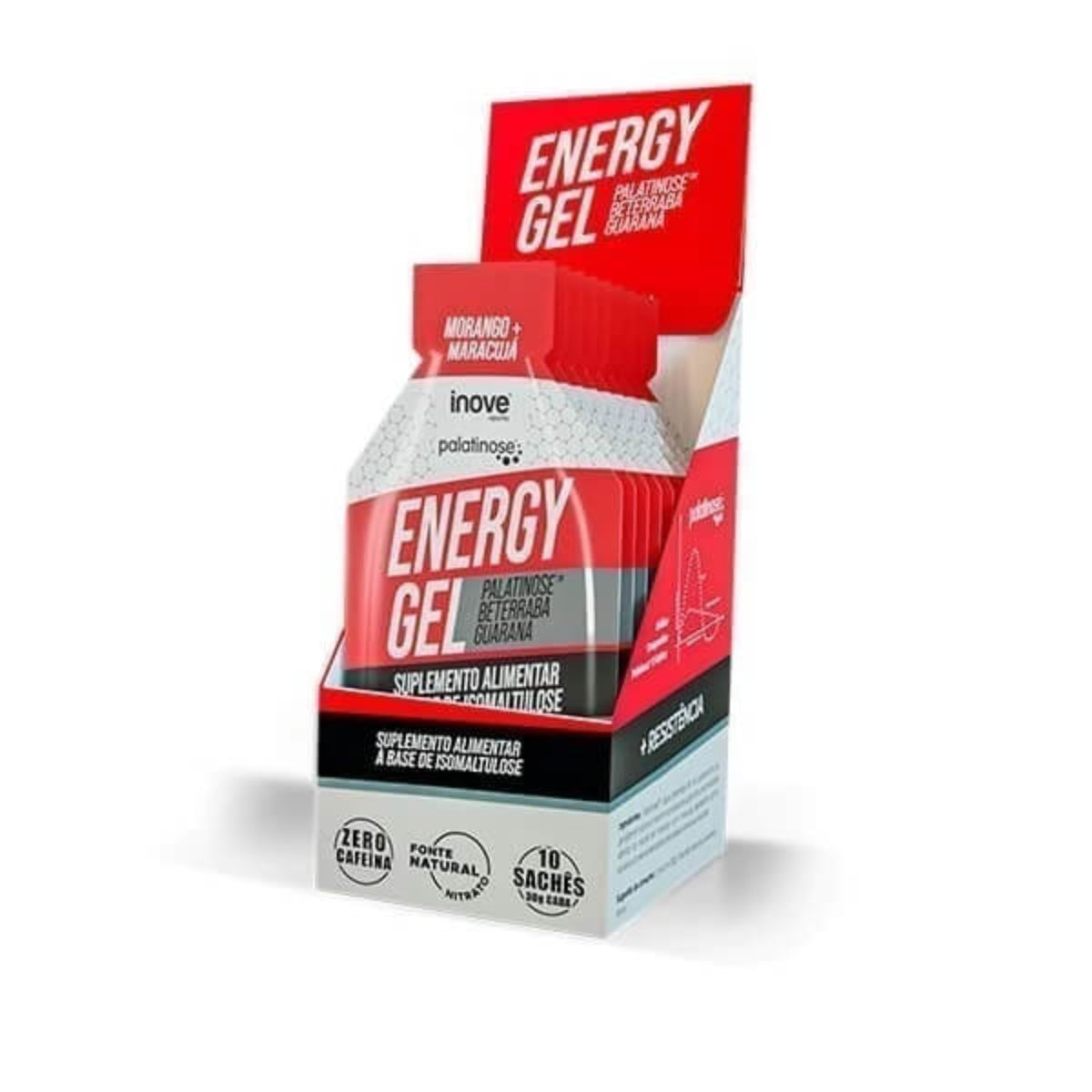Gel Energético com Palatinose Carb Up - Morango e Maracujá - Inove Nutrition