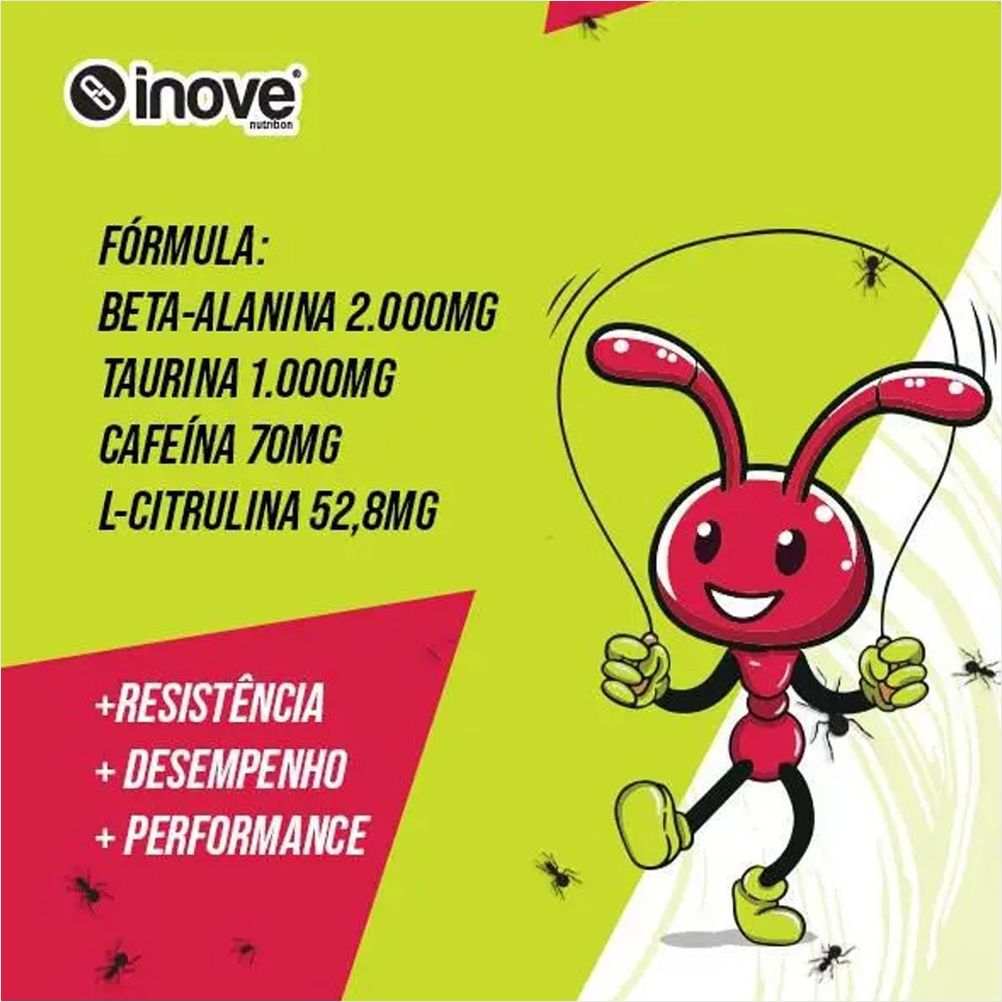 Pré-Treino Formiguinha Limão - 210g - Inove Nutrition | Energia e Foco