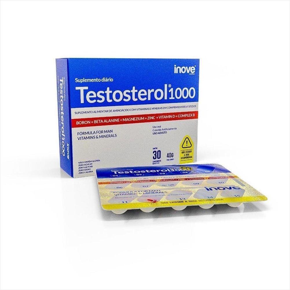 Suplemento MultiVitaminico Testosterol 1000 - 30 CPD - INOVE